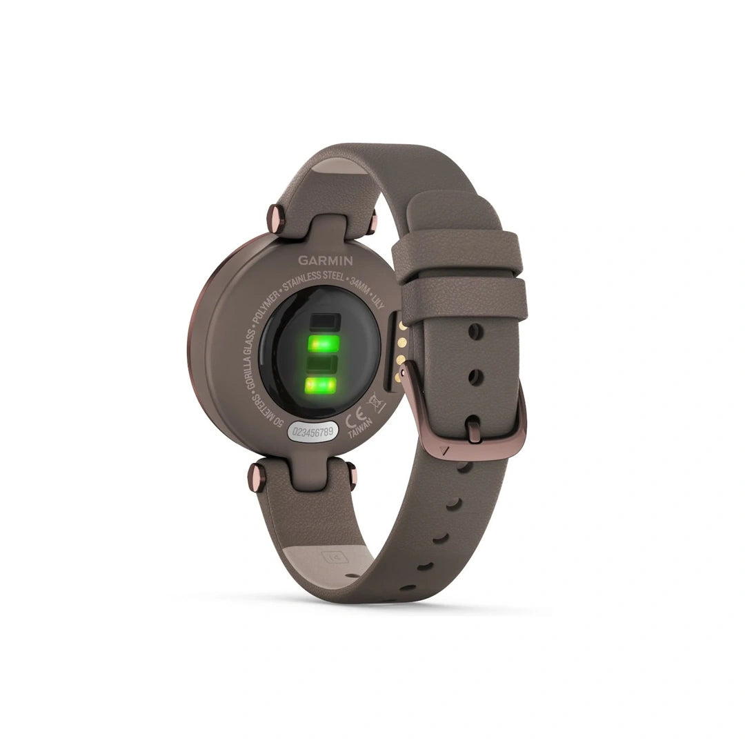 Garmin Lily Emea Dark Bronze Paloma Leather in Qatar Garmin Lily Emea Dark Bronze Paloma Leather in Qatar